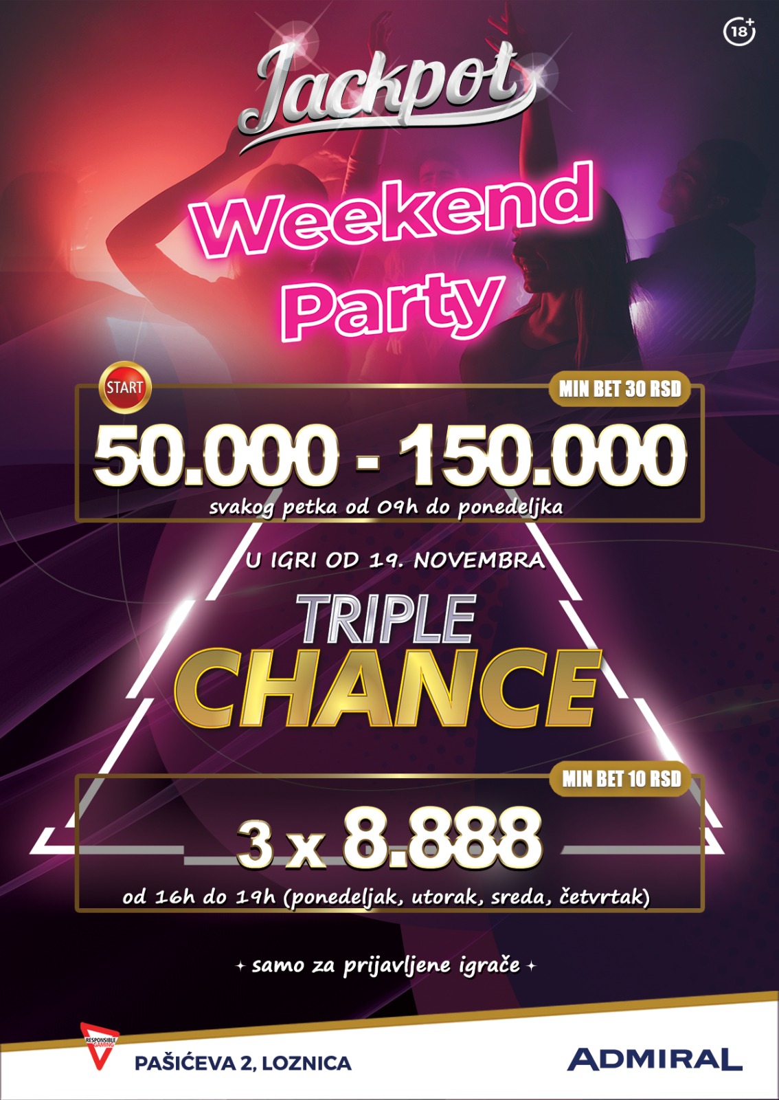 WEEKEND PARTY&TRIPLE CHANCE