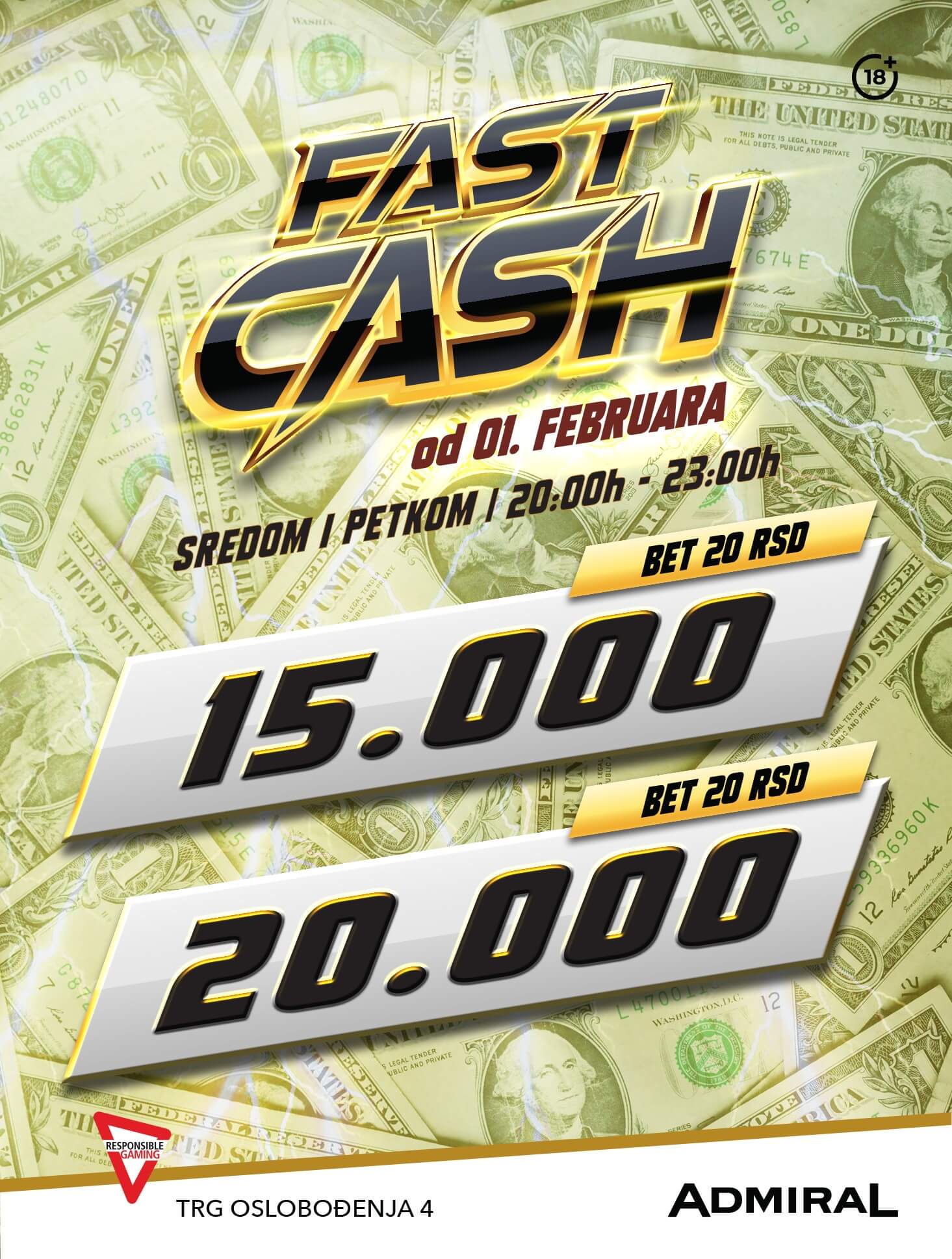 Fast cash – Trg oslobđenja 4
