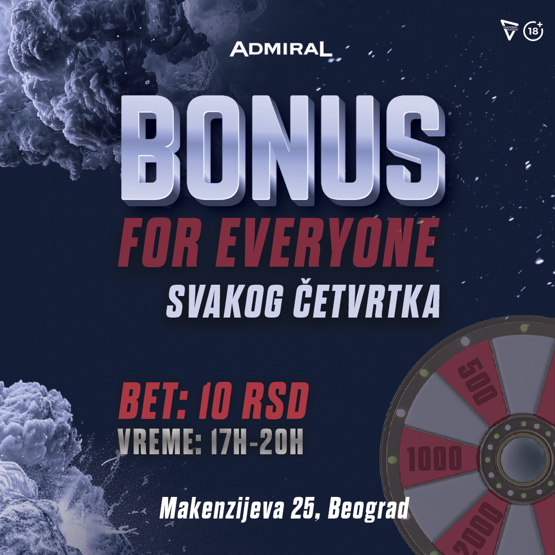 BONUS FOR EVERYONE – SVAKOG ČETVRTKA U MEKENZIJEVOJ 25!