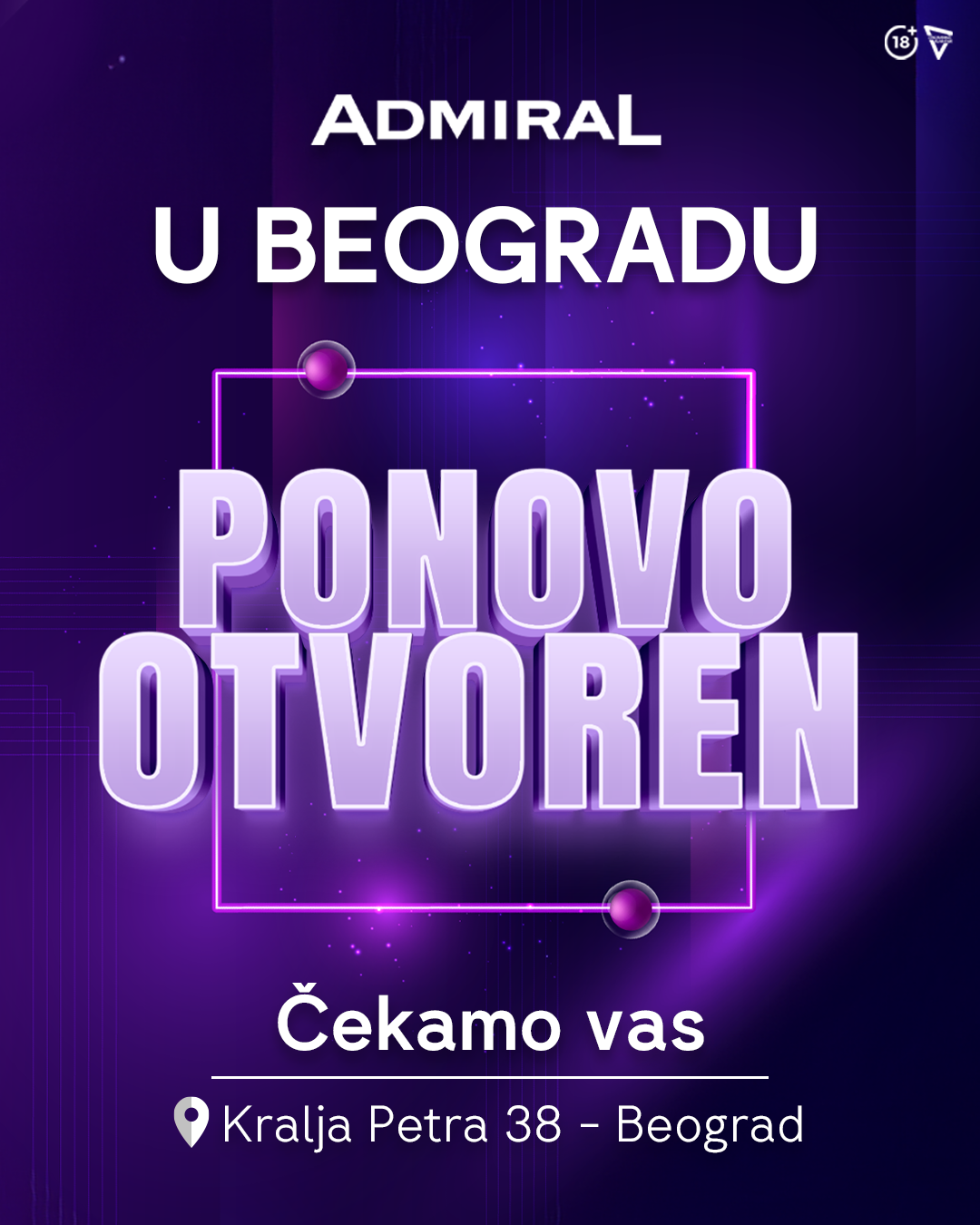 Ponovo otvaramo Admiral Club u Beogradu